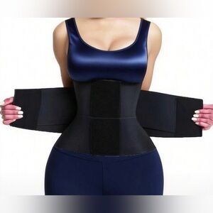 Women's Tripple Belt Compression  Black Waist Trainer XL